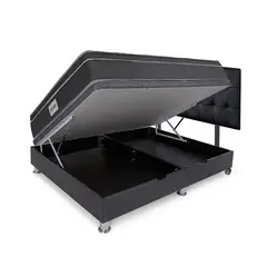 DRIMER - Dormitorio Divan Ventus 2 Plz + 2 Almohadas + Protector