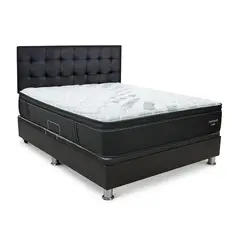 DRIMER - Dormitorio Divan Futurepedic Queen + 2 Almohadas + Protector