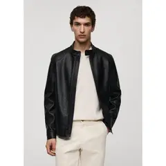 MANGO - Cazadora Efecto Piel Hombre