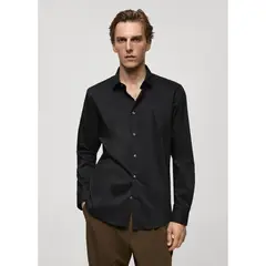 MANGO - Camisa Algodón Stretch Hombre