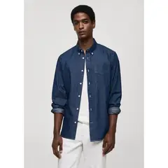 MANGO - Camisa Regular Fit Algodón Hombre