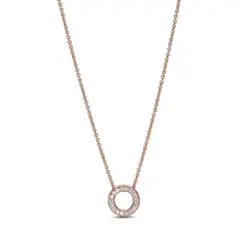 PANDORA - Collar Rose Insignia Con Pavé