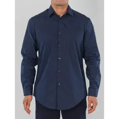 CALVIN KLEIN - Camisa Manga Larga 100% Algodón Hombre