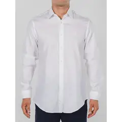 CALVIN KLEIN - Camisa Manga Larga 100% Algodón Hombre