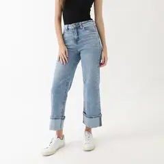 KAYRA POBLET - Jean Straight Algodón Mujer