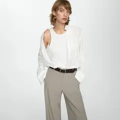 MANGO - Blusa Manga Larga Mujer