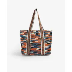 SCALPERS - Bolso Degrade Rafia Azul