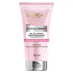 LOREAL PARIS - Gel De Limpieza L'oréal Paris Anti-manchas Glycolic Bright
