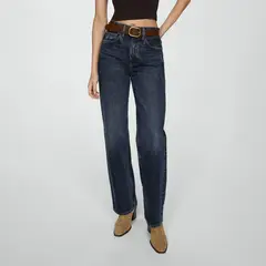 MANGO - Jean Straight 100% Algodón Mujer