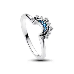 PANDORA - Anilloluna Azul Brillantecirconita