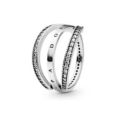 PANDORA - Anillo Corazones Intercambiables