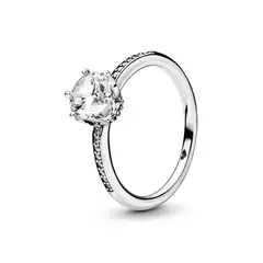 PANDORA - Anillo Corona Brillante Cubica