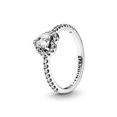 PANDORA - Anillo En Plata Corazon Elevado