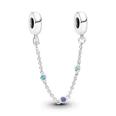 PANDORA - Cadena De Seguridad Triple Piedra