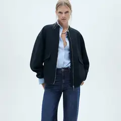 MANGO - Jean Wide 100% Algodón Mujer