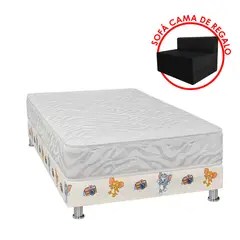FORLI - Cama Tom Jerry 1.5 Plz Blanco + Sofá