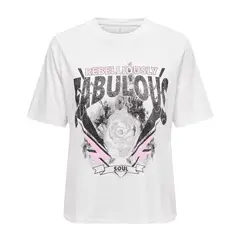 ONLY - Polo Manga Corta 100% Algodón Mujer