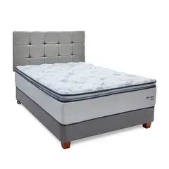 DRIMER - Dormitorio Americano Ozono 2 Plz Plata + 2 Almohadas + 1 Protector