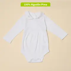 CONIGLIO - Body Bebé Niña Manga Larga Algodón Pima