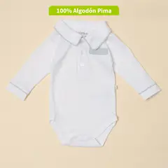 CONIGLIO - Body Bebé Niño Manga Larga Algodón Pima