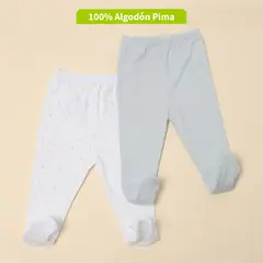 CONIGLIO - Pantalon Bebé Niña Pack X2 Algodón Pima