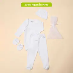 CONIGLIO - Body Unisex Pack X4 Manga Larga Algodón Pima