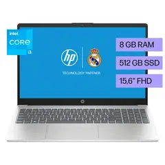 HP - Laptop 15-fd0026la, Intel Core I3, 8 Gb, 512 Gb Ssd, 15.6, Fhd Windows 11