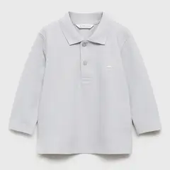 MANGO KIDS - Polo Niño Manga Larga Algodón