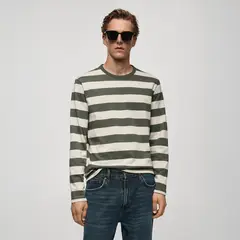 MANGO - Polo Manga Larga 100% Algodón Hombre