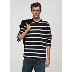 MANGO - Polo Manga Larga 100% Algodón Hombre
