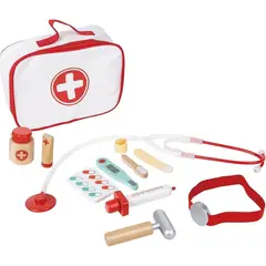 HAPE - Juguete Set Médico Bolso Pequeño Doctor 11 Piezas Play Essentials
