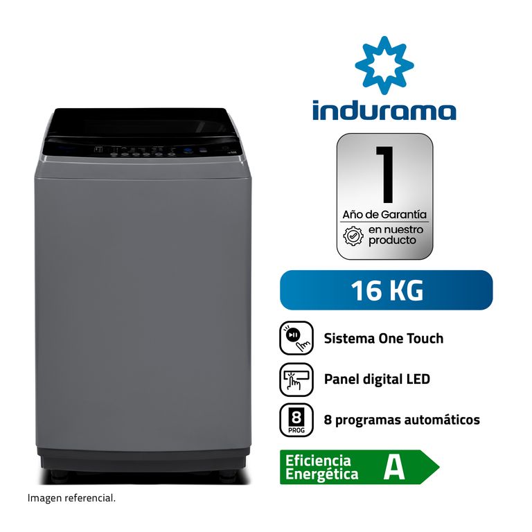 Lavadora Indurama LRI-16DGR