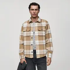 MANGO - Sobrecamisa Casual Hombre