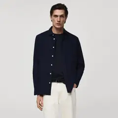 MANGO - Camisa Manga Larga 100% Algodón Hombre