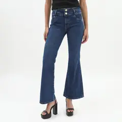 MOSSIMO - Jean Flare Tiro Alto Mujer