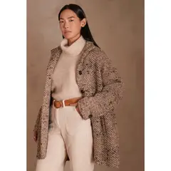 MAISON 123 - Abrigo Casual Mujer