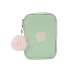 KIPLING - Cartuchera 100 Pens Soft Green Met