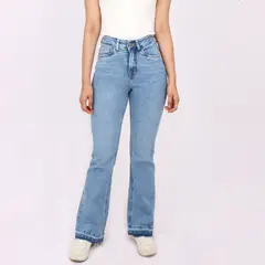 KAYRA POBLET - Jean Flare Tiro Alto Mujer