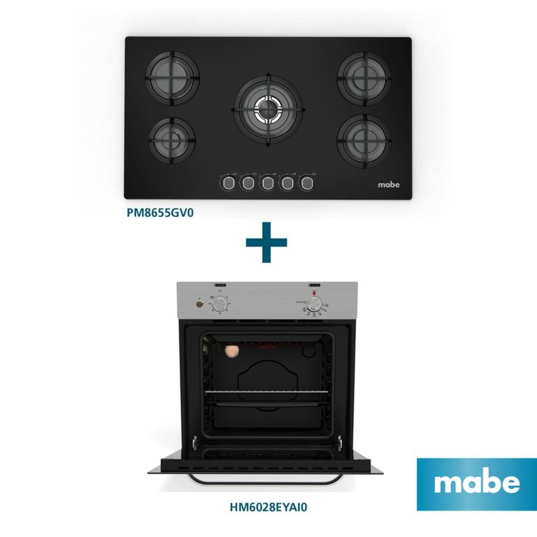 Combo Cocina empotrable PM8655GV0 + Horno empotrable eléctrico HM6028EYAI0