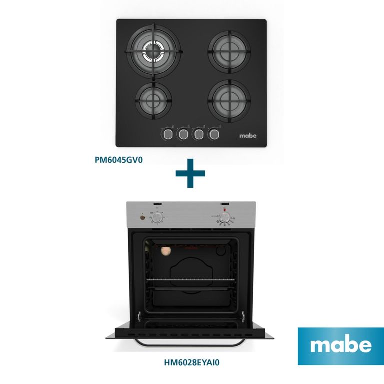 Combo Cocina empotrable PM6045GV0 + Horno empotrable eléctrico HM6028EYAI0