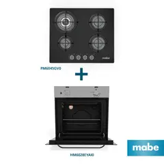 MABE - Combo Cocina empotrable PM6045GV0 + Horno empotrable eléctrico HM6028EYAI0