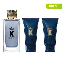 DOLCE&GABBANA - Set Perfume K Edt 100 Ml Hombre + After Shave 50 Ml + Shower Gel 50 Ml