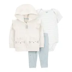 CARTER'S - Conjunto Bebé Niña 3 Piezas Algodón Carters