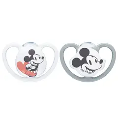 NUK - Pack X2 Chupón Space Mickey 0-6 M