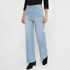 VRP BY VIVIANA RIVAS PLATA - Pantalón Wide Leg Tiro Alto Mujer