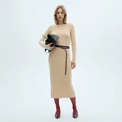 MANGO - Vestido Largo Casual Mujer