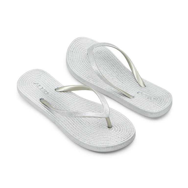 Sandalias Casuales Mujer Aloomba Plateado