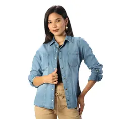 FORDAN JEANS - Blusa Con Venas Costados Cod3881