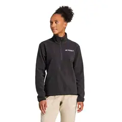 ADIDAS - Casaca Polar Senderismo Mujer Essentials 1/2 Zip Felpa
