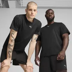 PUMA - Polo Deportivo Hombre M Tad Essentials Heather Left Chest Logo Tee